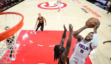 Sixers drop controversial thriller vs. Hawks as refs miss obvious call late