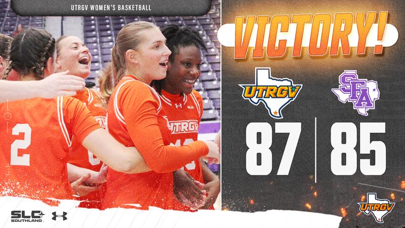 Women's Basketball Takes Down Reigning SLC Tournament Champion SFA