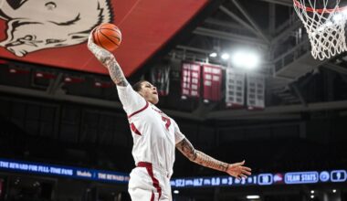 Brazile scores career-best 26 points to lead No. 14 Arkansas to 108-80 win over Queens