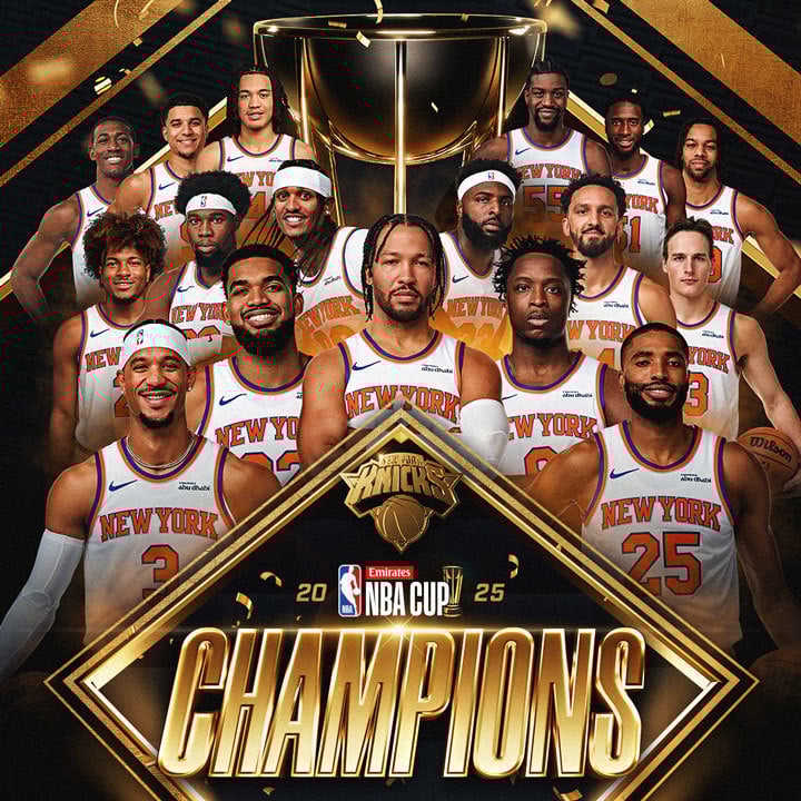 Knicks win Emirates NBA Cup