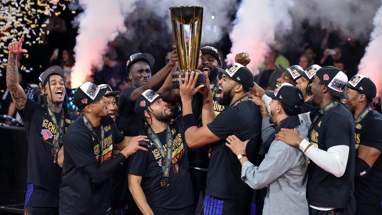 NBA Cup: Knicks' OG Anunoby, Jalen Brunson bring a title back to NY