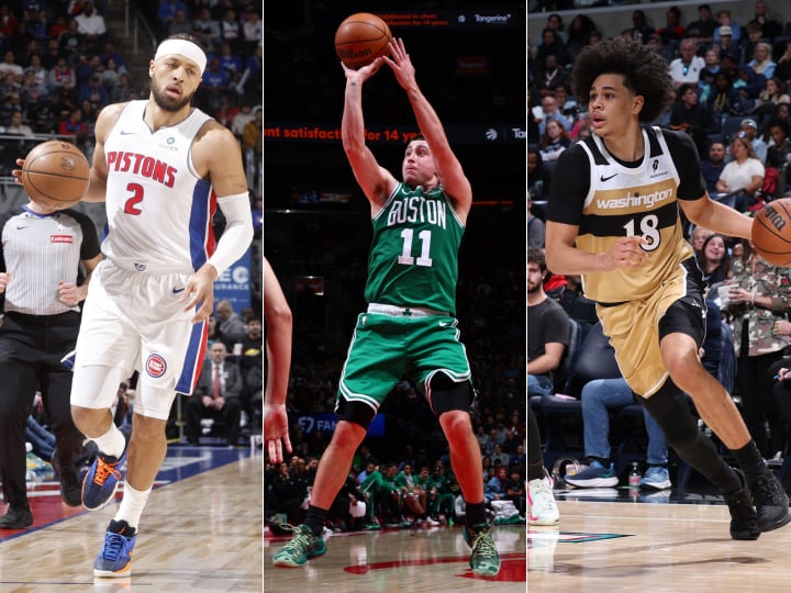 Cade Cunningham, Payton Pritchard, Kyshawn George