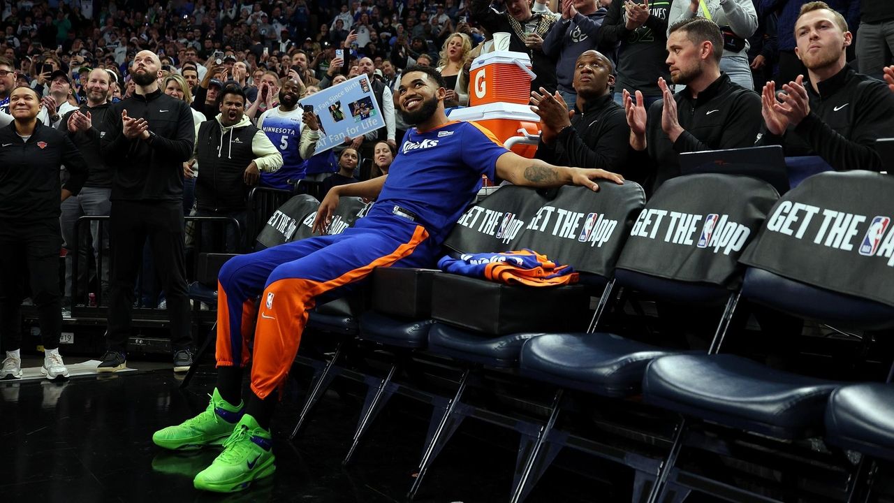 Knicks' Karl-Anthony Towns touched by sentiment in return to Minnesota