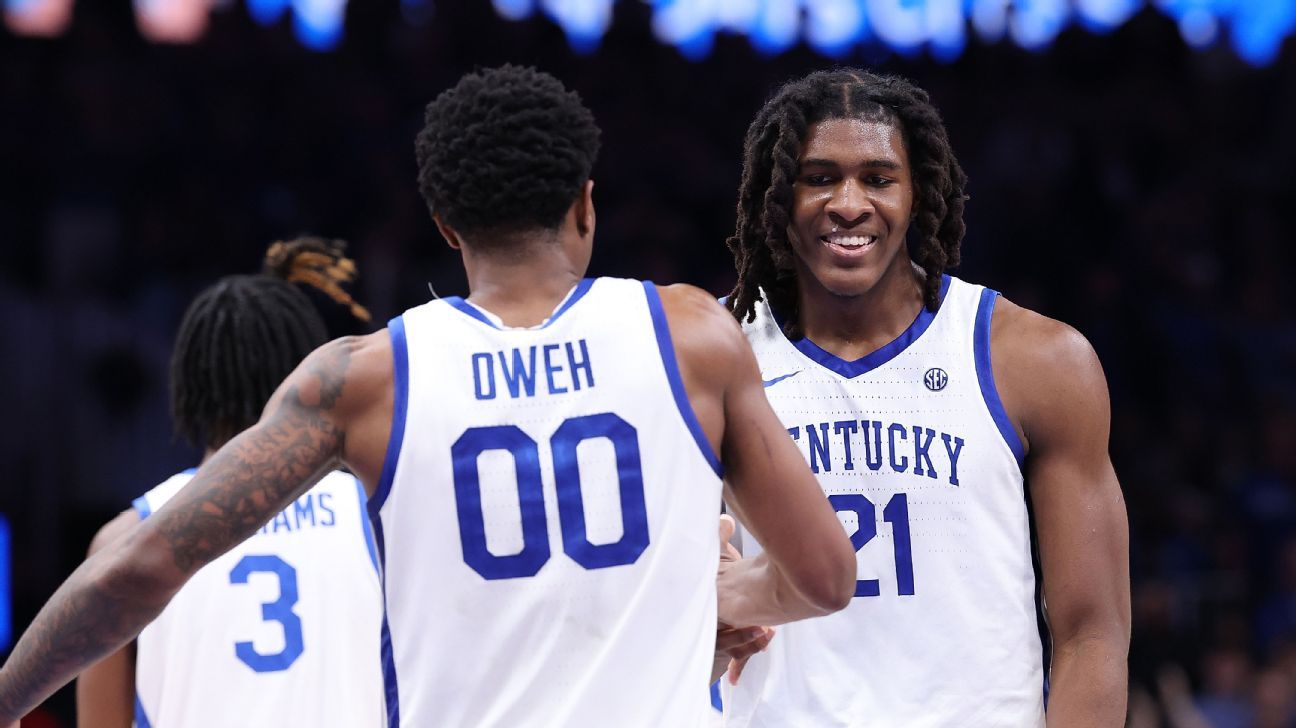 Men's basketball Power Rankings: Kentucky, Seton Hall crack top 25