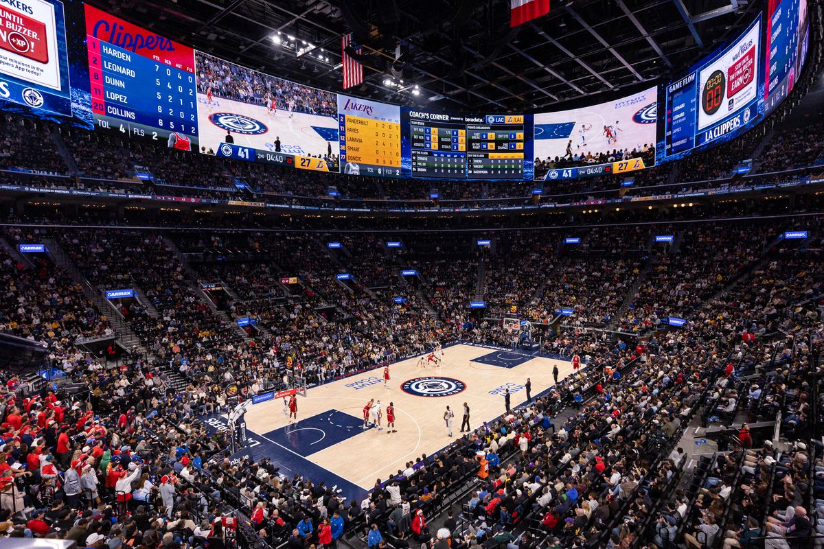 The LA Clippers host the Los Angeles Lakers in an NBA basketball game at the Intuit Dome, Saturday December 20, 2025 in Inglewood, Calif. The LA Clippers host the Los Angeles Lakers in an NBA basketball game at the Intuit Dome, Saturday December 20, 2025 in Inglewood, Calif.