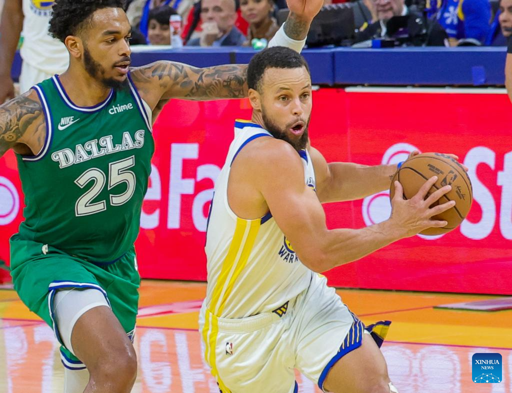 Golden State Warriors vs. Dallas Mavericks-Xinhua