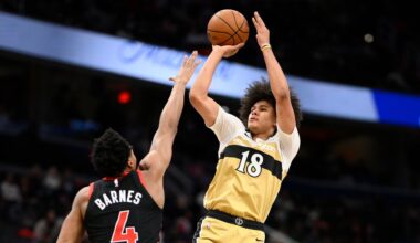 Keyshawn George scores 23 points and Wizards beat struggling Raptors 138-117