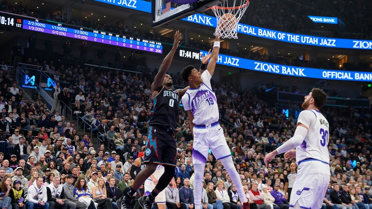 Ace Bailey leaves Jazz-Pistons game with a hip strain