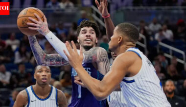 “Poetry in motion” – Fans on cloud nine after LaMelo Ball drills 5-foot-behind-the-line shot | NBA News