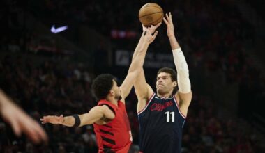 Brook Lopez's 9 treys power Clippers to win over Blazers
