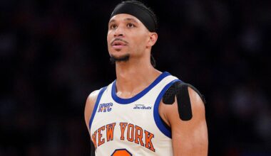 Knicks’ Josh Hart expected to miss at least three games with ankle injury