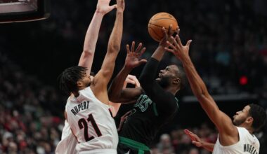 Celtics fumble ball late, lose to Trail Blazers 114-108