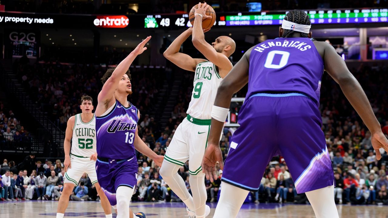 Derrick White has 27 points and 7 blocks to lead Celtics past Jazz 129-119