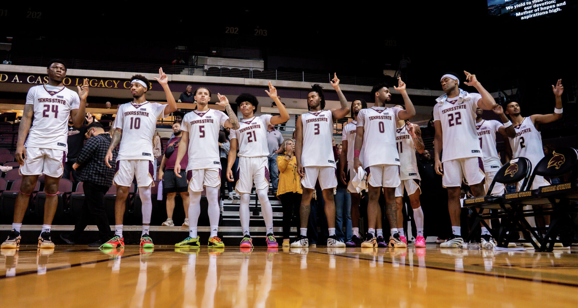 Troy defeats Texas State men's basketball behind hot shooting night