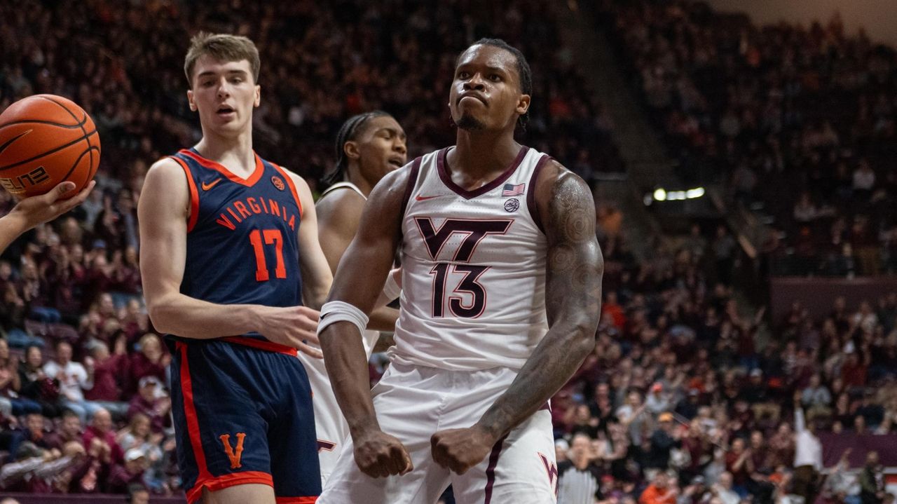 Virginia Tech pulls away from No. 21 Virginia in triple overtime for 95-85 win