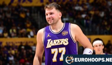 Doncic is in Slovenia for the birth of his second child