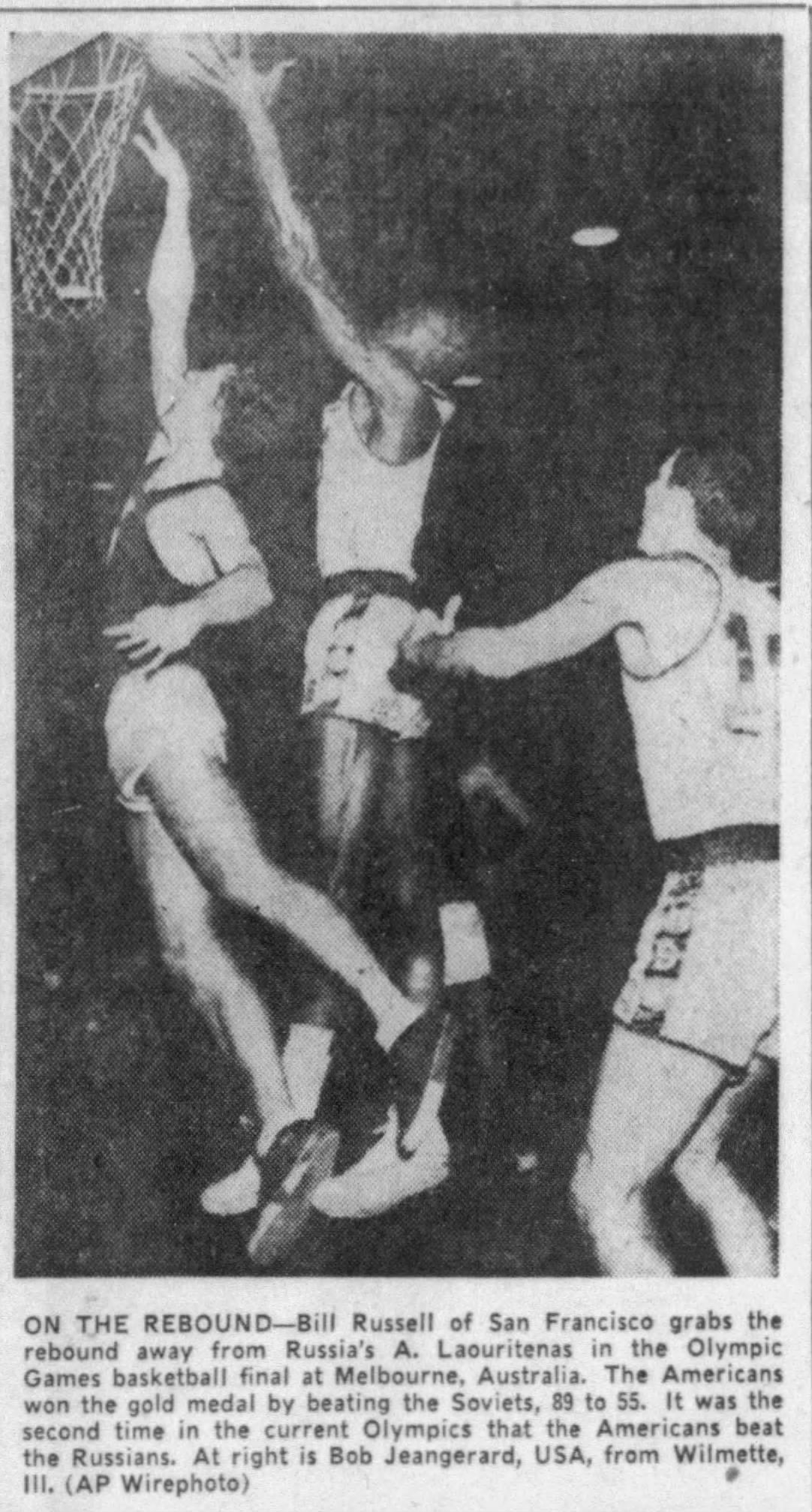 1956 Bill Russell Olympic Gold