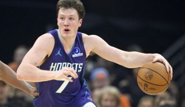X-rays negative for Hornets rookie Kon Knueppel (ankle) | 104.1 WIKY