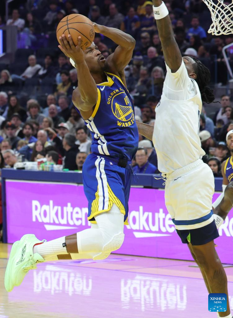 2025-2026 NBA regular season: Warriors vs. Timberwolves-Xinhua
