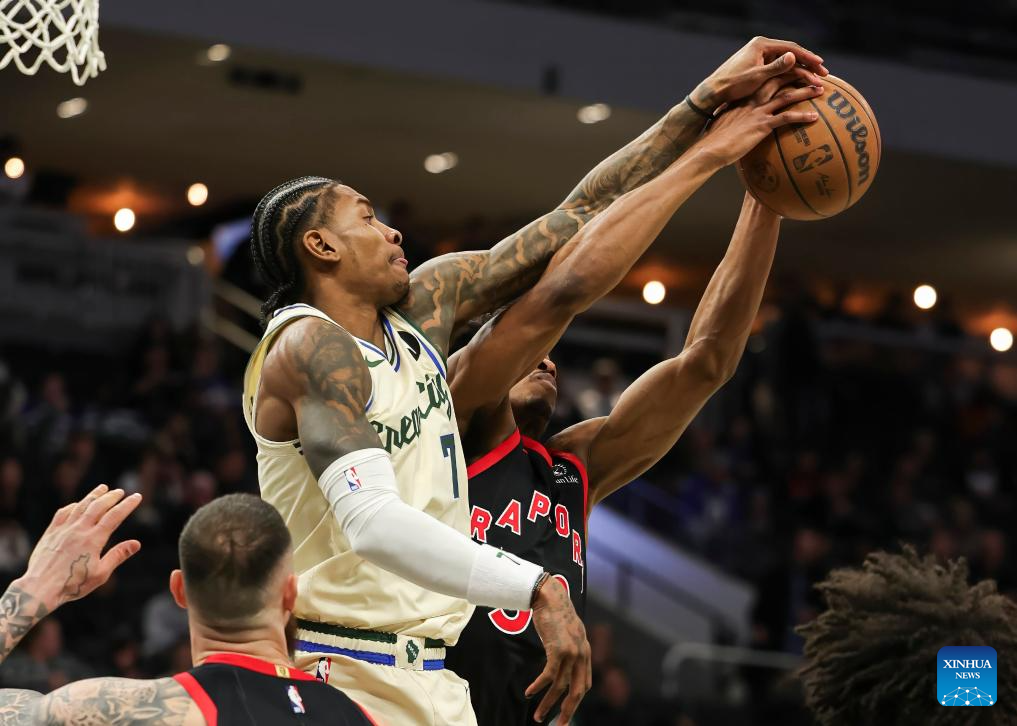 Milwaukee Bucks vs. Toronto Raptors-Xinhua