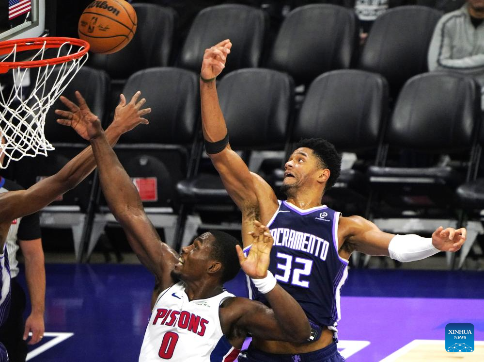 Detroit Pistons vs. Sacramento Kings-Xinhua