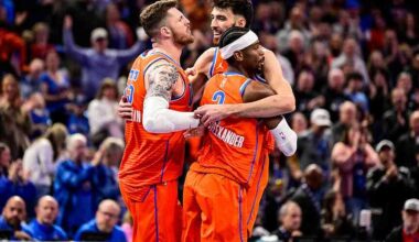 Thunder enter quarters 1 win from tying record