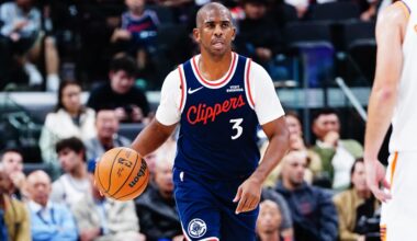 Chris Paul Attends Thunder vs. Spurs NBA Cup Semifinal on Video After Clippers Exit