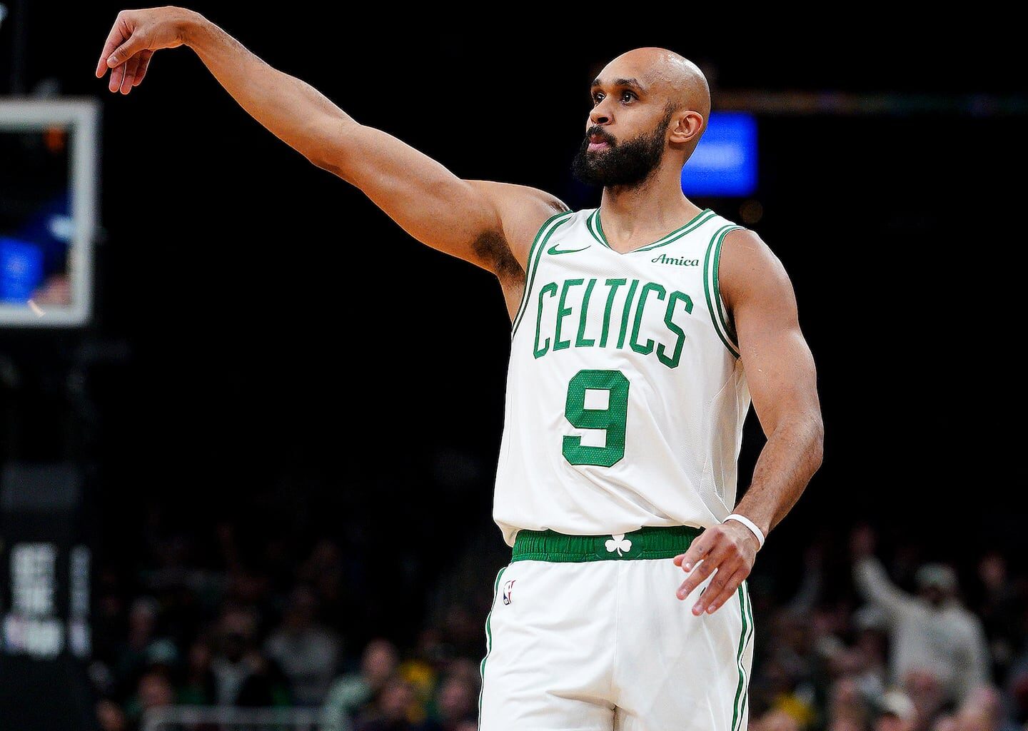 Derrick White scored 19 points in Friday's win over the Lakers.