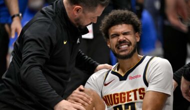 Nuggets, after losing another starter in Cameron Johnson, take on Timberwolves