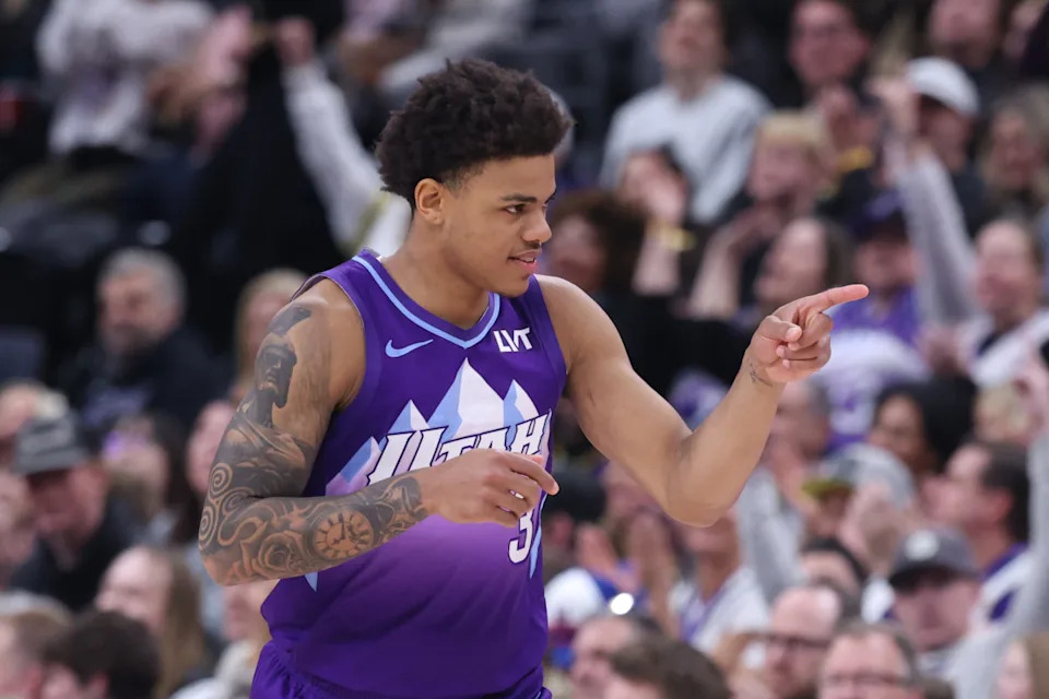 Utah Jazz guard Keyonte George (3)© Rob Gray-Imagn Images