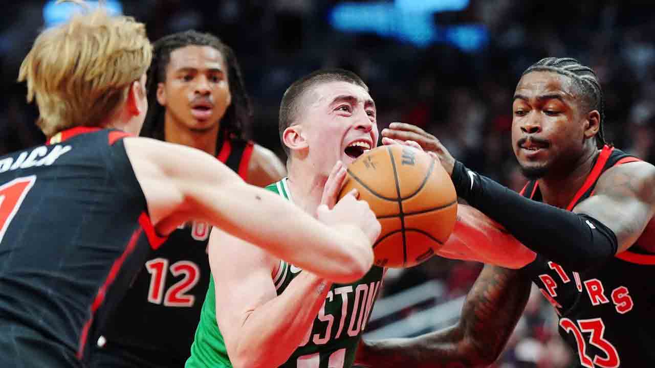 Raptors can't keep pace with Pritchard, undermanned Celtics in loss