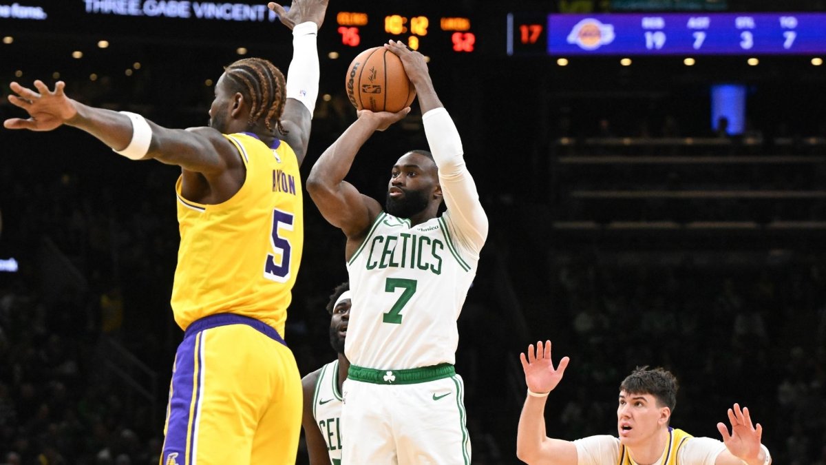 Watch highlights of the Celtics’ 126-105 win over the Lakers – NBC4 Washington