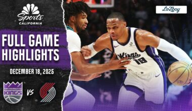 Watch full game highlights from Kings’ 134-133 loss vs. Blazers – NBC Sports Bay Area & California