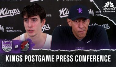 Doug Christie, Maxime Raynard react to loss vs. Blazers – NBC Sports Bay Area & California