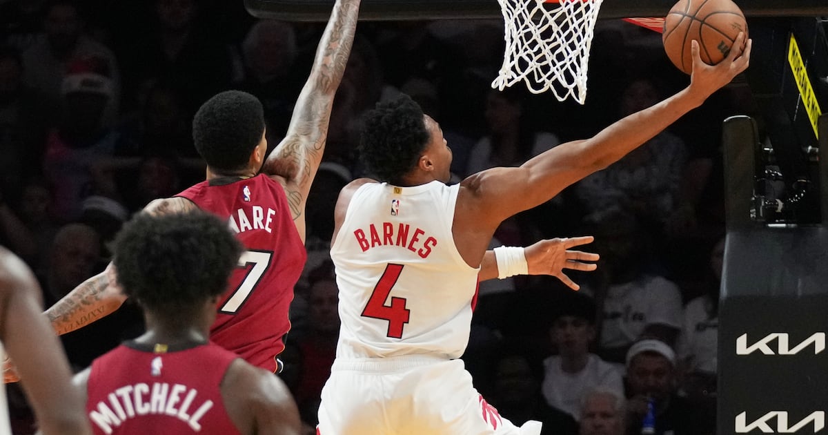 Scottie Barnes scores 27, Toronto Raptors ease past reeling Miami Heat