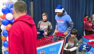Oklahoma City Thunder spreads holiday cheer with local families