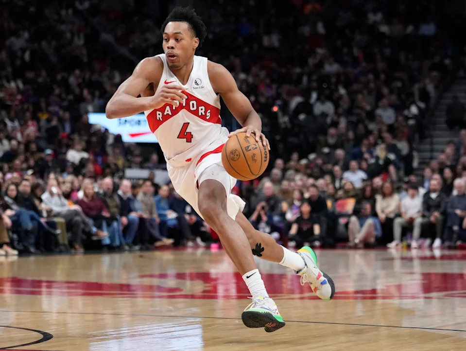 Toronto Raptors forward Scottie Barnes (4)Mandatory Credit: John E. Sokolowski-Imagn Images