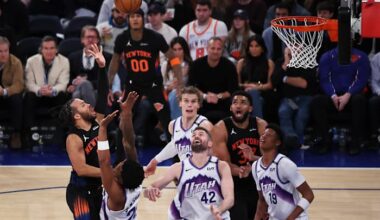 Knicks jump out to a 23-0 lead over the Jazz, largest in the NBA since detailed play-by-play began