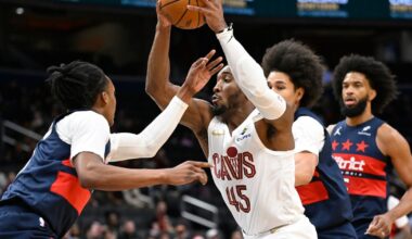 Mitchell scores 24 of his 48 points in the 4th quarter to rally Cavaliers past Wizards 130-126 :: WRAL.com