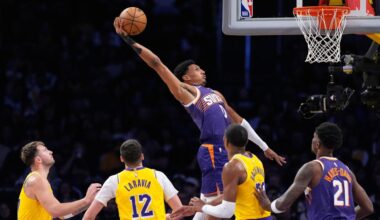 Phoenix Suns snap Lakers' 7-game winning streak