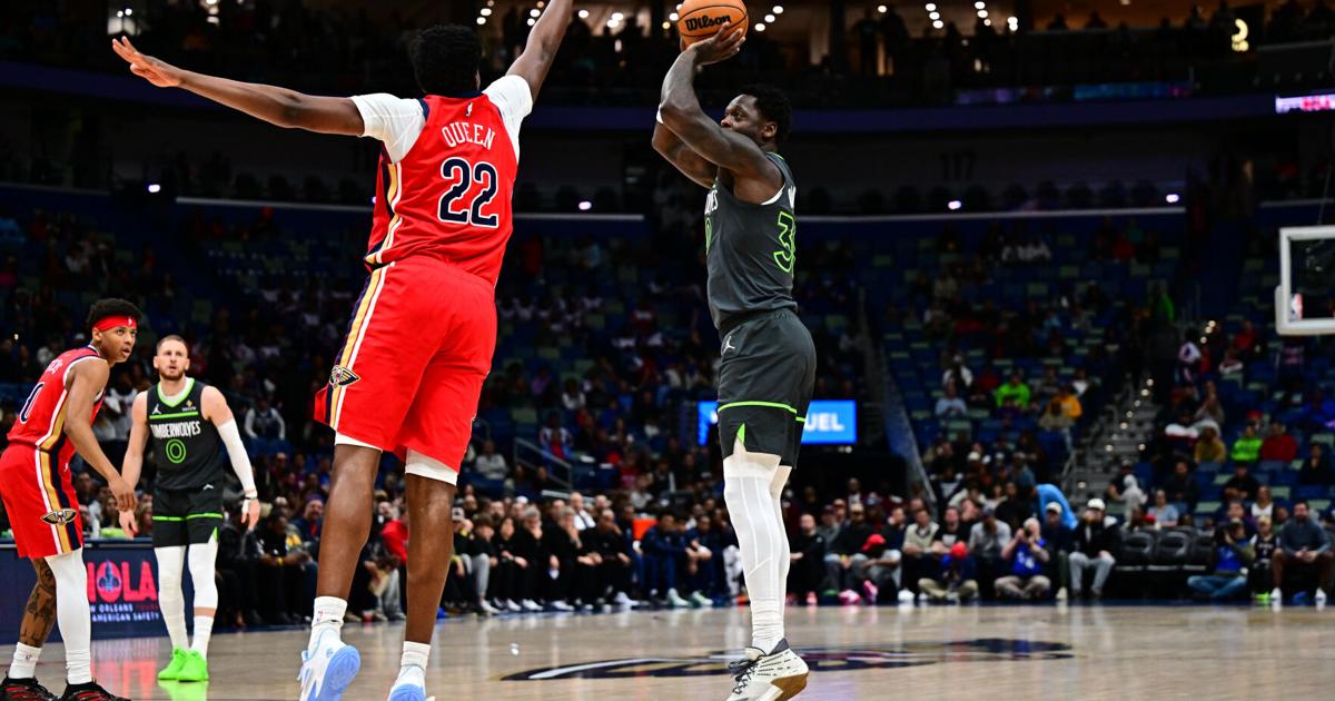 Randle scores 28 as the Timberwolves beat the Pelicans again on a quiet night for Edwards |