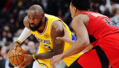 LeBron James' 1,297-game double-digit scoring streak ends but he gets winning assist vs. Raptors | Sports