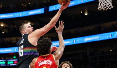 Jokic scores 39 points as Nuggets use big fourth quarter to rally for 134-133 win over Hawks |