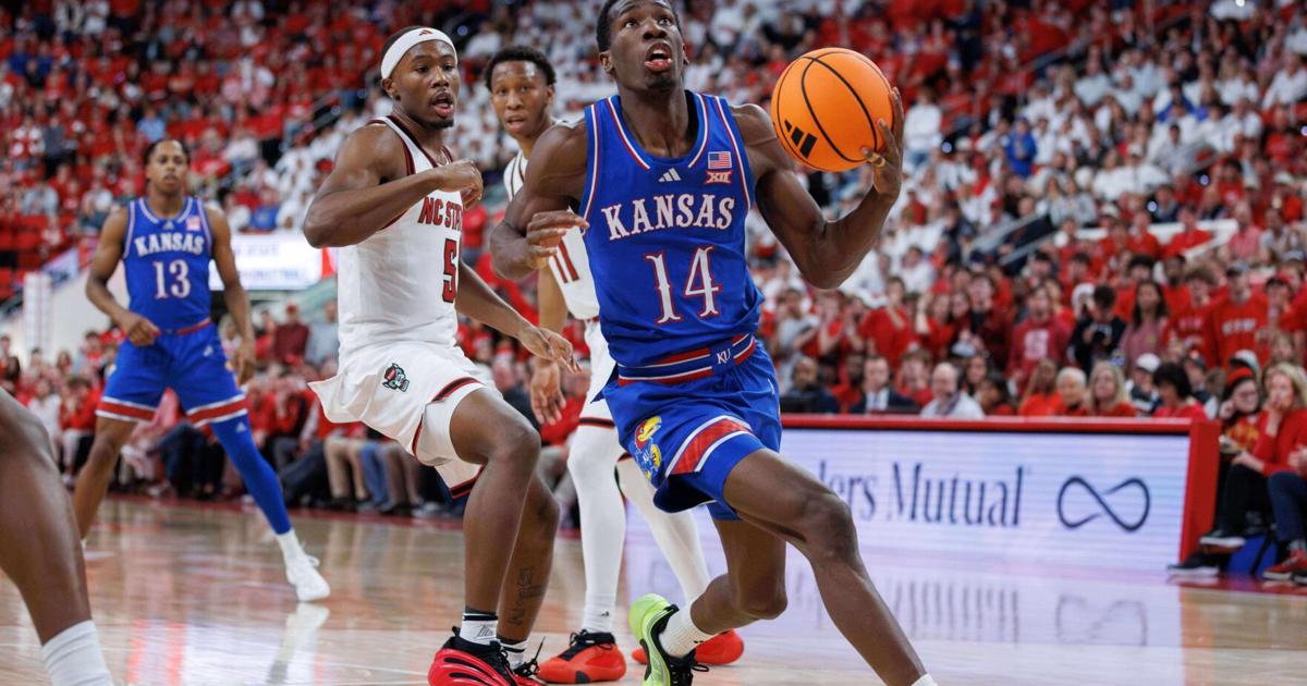 Council's huge day, final-play stop help No. 19 Kansas edge NC State in overtime 77-76 | Sports