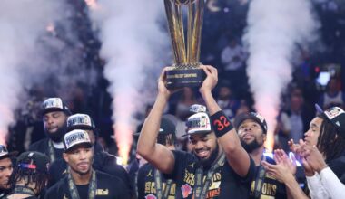 Knicks celebrate their NBA Cup title, even though they aren't commemorating it with a banner | Sports