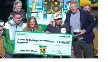 Williamstown man wins $1 million lottery prize at a Boston Celtics game. Here's how he plans to spend it ... | Local News