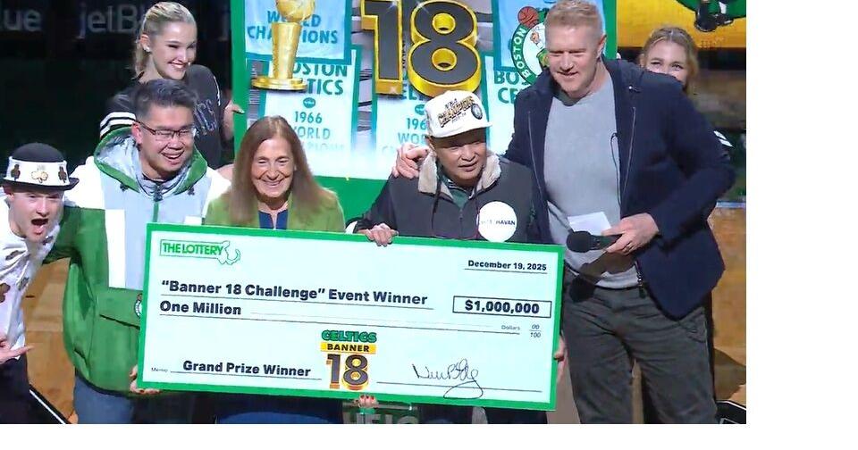 Williamstown man wins $1 million lottery prize at a Boston Celtics game. Here's how he plans to spend it ... | Local News