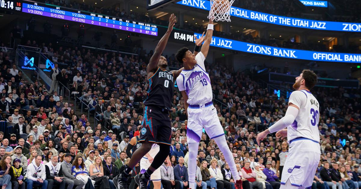 Ace Bailey leaves Jazz-Pistons game with a hip strain | National Sports