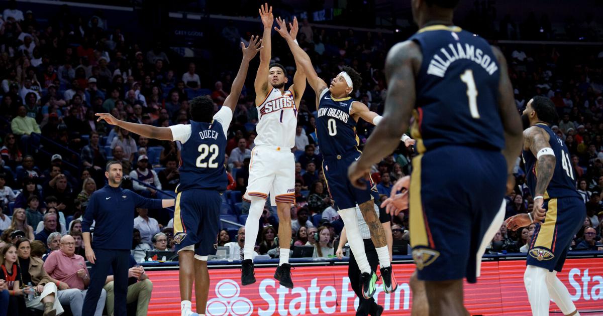 Booker leads Suns past Pelicans 123-114 after Alvarado and Williams exchange punches in testy game | Sports