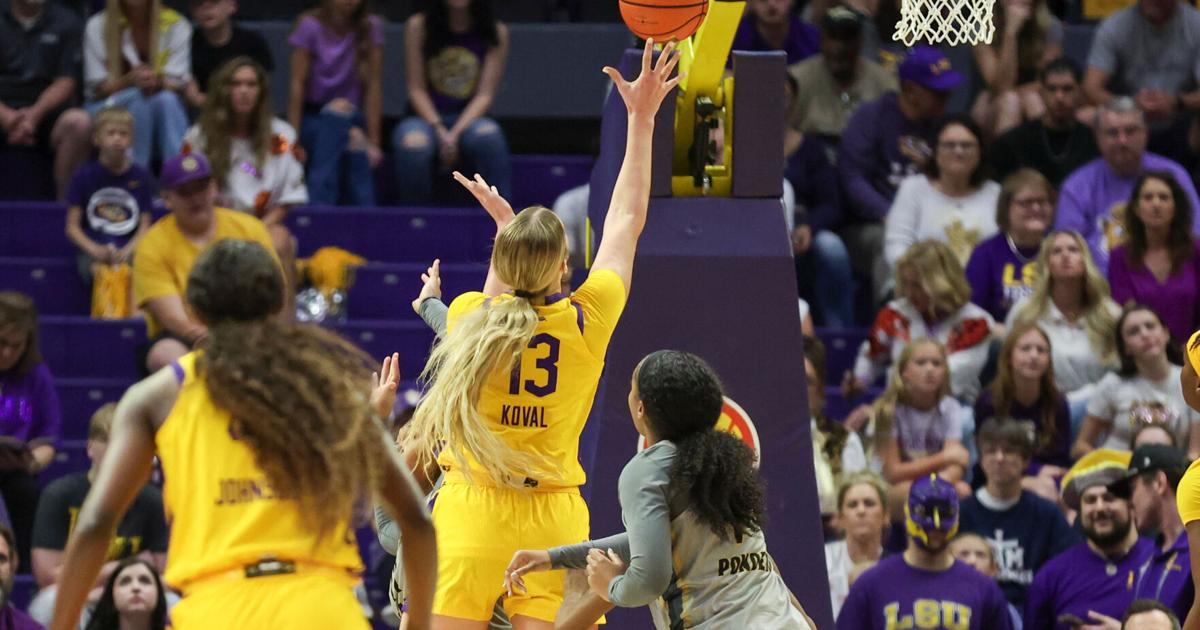 Kate Koval scores 23 as LSU dominates Alabama State 109-41 | Basketball